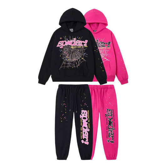 Sp5der Hoodie and Pants Set