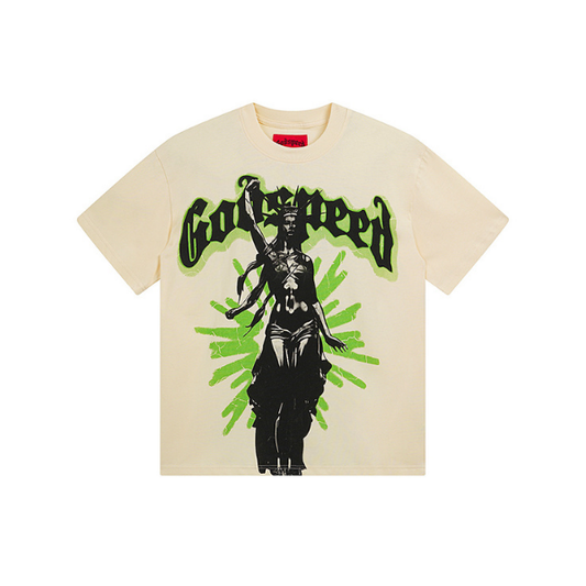 Majica z grafičnim napisom Godspeed "Modern Liberty"