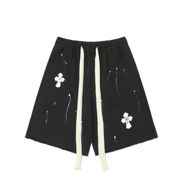 Chrome Hearts Ink-Splashed Shorts