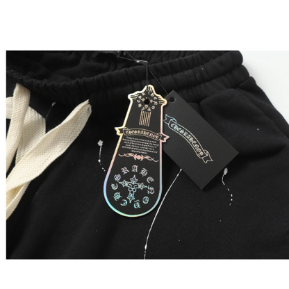 Chrome Hearts Ink-Splashed Shorts