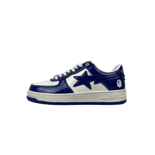 A Bathing Ape BAPE Sta lakirano usnje "belo modro"