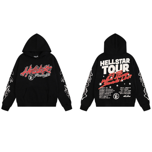 Hellstar Tour hoodie and sweatpant set
