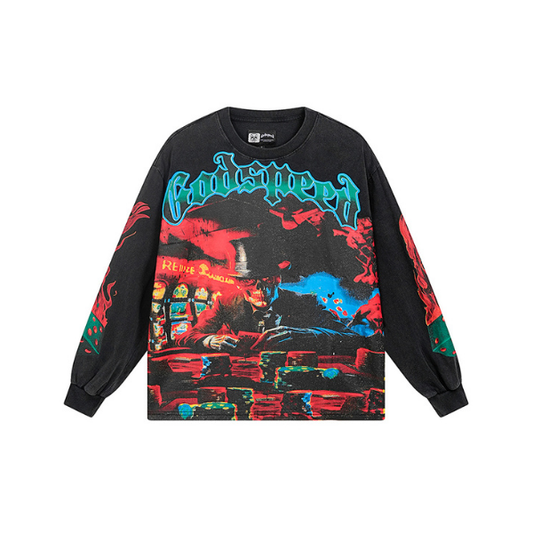 Majica z dolgimi rokavi Godspeed "Life's A Gamble"