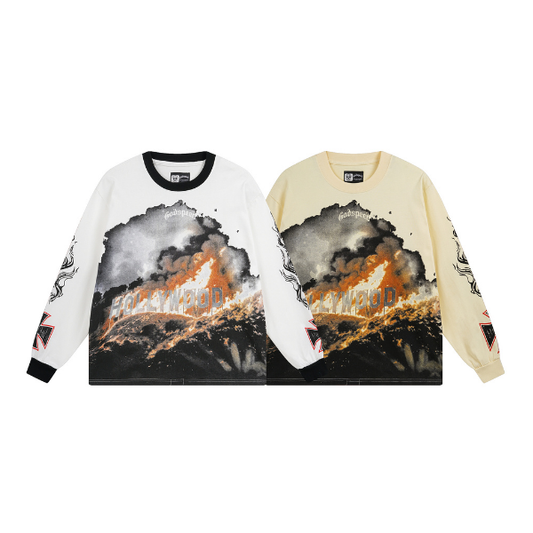 Majica z dolgimi rokavi Godspeed Hollywood Inferno